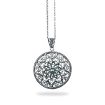 Light Model Filigree Silver Necklace