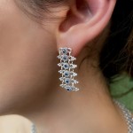 Filigree Forty Foot Oltu Stone Silver Set