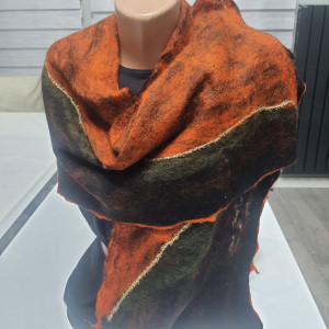 Multiplecolor Felt Shawl