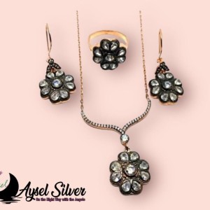 Clover Model Silver Jewelry Set