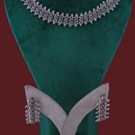 Filigree Forty Foot Oltu Stone Silver Set