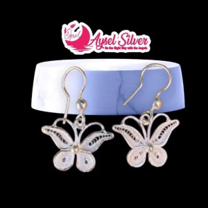 Fligree Butterfly Silver Set