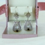 Tulip model Silver Necklace-Earring