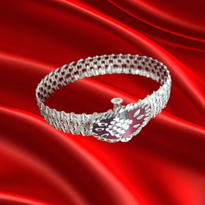 Mersin Silver Bracelet with Straw Clasp-1