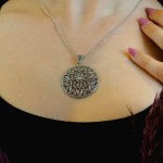 Light Model Filigree Silver Necklace