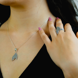 Leaf Model Silver Set