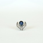 Silver Set with Root Sapphire Stone